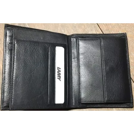 LAMY Herren Geldbörse 858 aus hochwertigem Leder, Schwarz