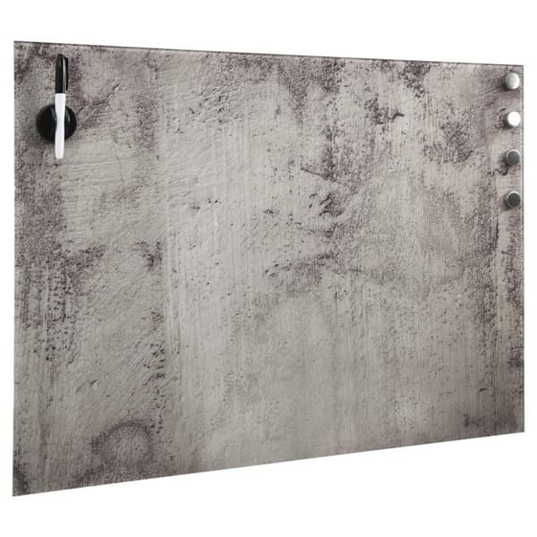 vidaXL Veggmontert magnetisk tavle glass 80x60 cm