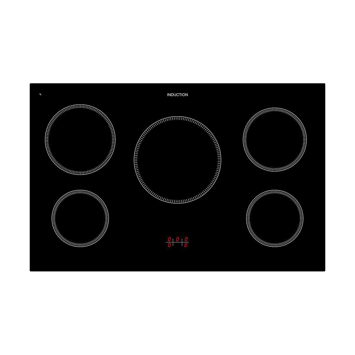 Lofra - Dolce Vita 90 cm (2 ovner) (Svart/Messing) Induksjon