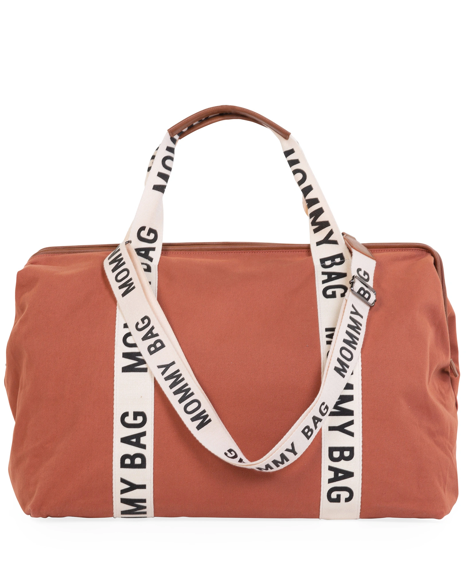 Canvas-Wickeltasche MOMMY BAG SIG (55x35x40) in terracotta