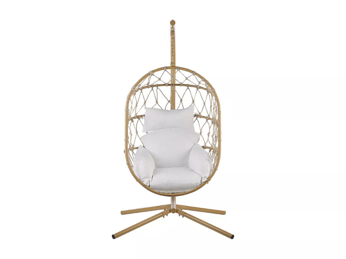 Fauteuil suspendu avec support ADRIA Métal Beige