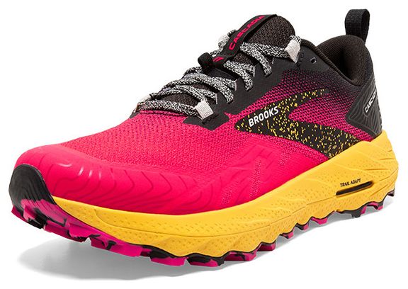 Chaussures Trail Brooks Cascadia 17 Rose Jaune Femme