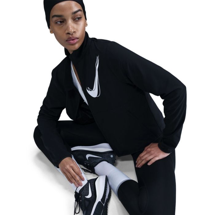 Nike Dame Jakker Dri-Fit Swoosh Running Jacket Sort