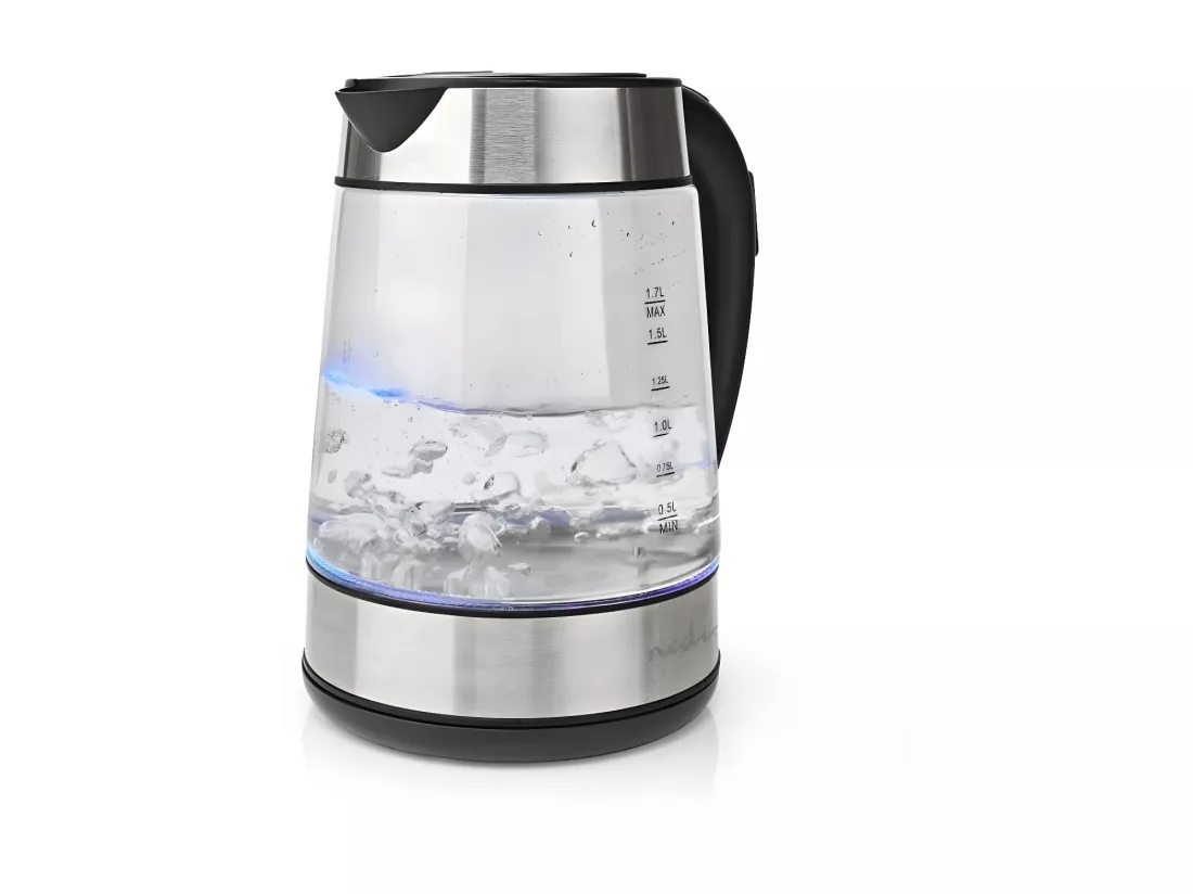 Nedis Bouilloire sans fil 1.7l 2200w transparent - KAWK320EGS