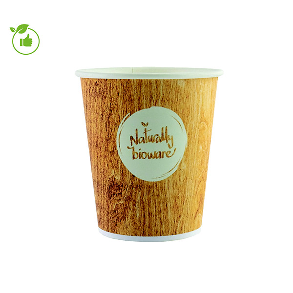 Gobelets en carton BIOWARE 18 cl, lot de 100.