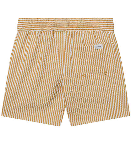 Les Deux Bådeshorts - Stan Stripe - Mustard Yellow/Light Ivory