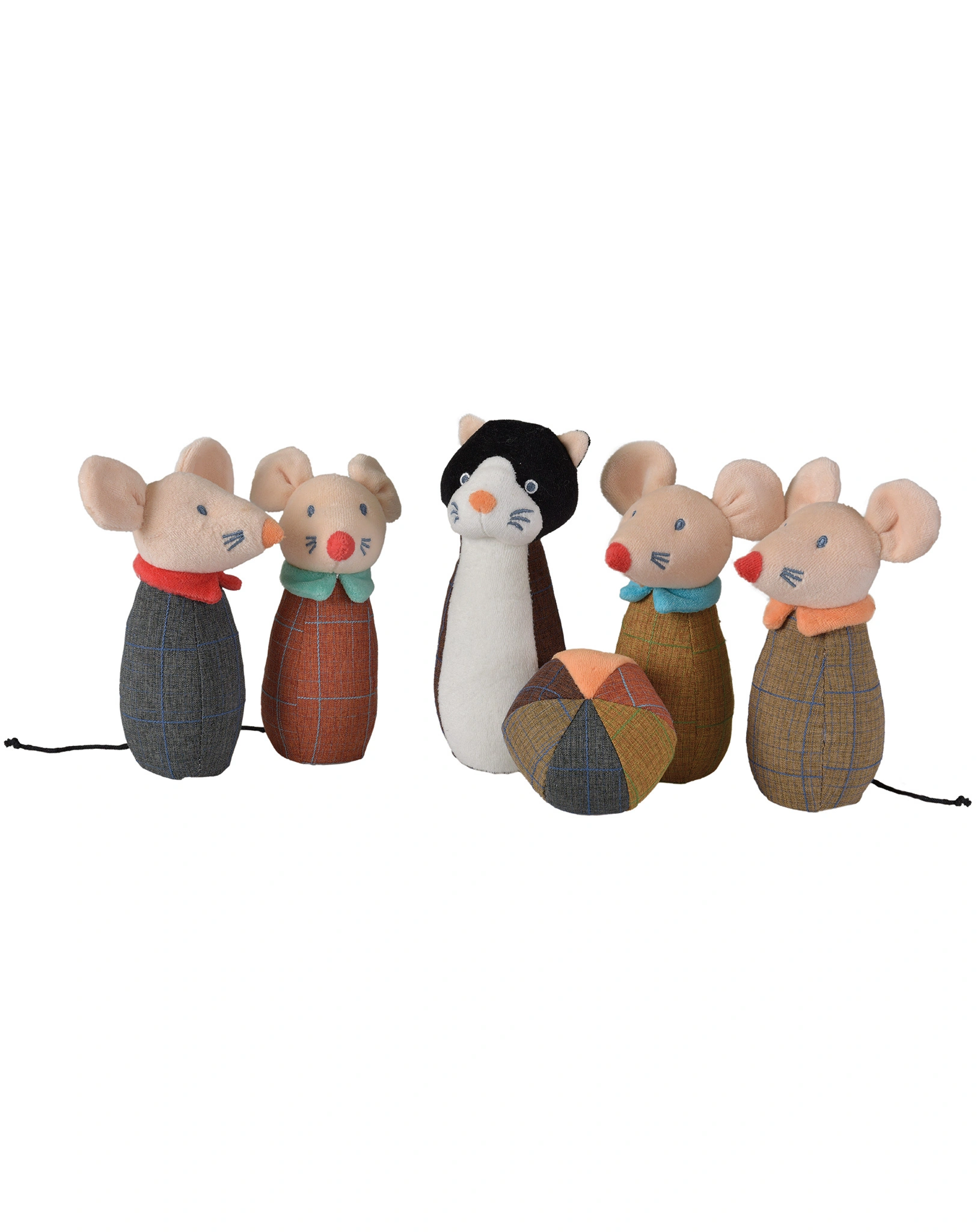 BOWLING-Spiel CAT AND MOUSE 6-teilig
