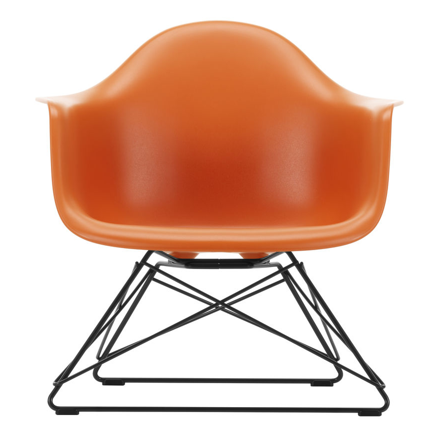 Fauteuil LAR RE zwart Rusty Orange