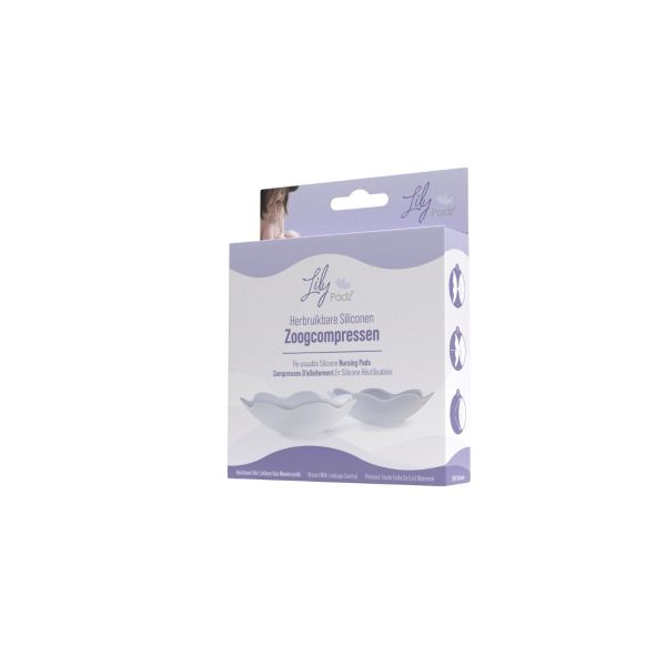 LilyPadz Herbruikbare Siliconen Zoogcompressen 2-Pack
