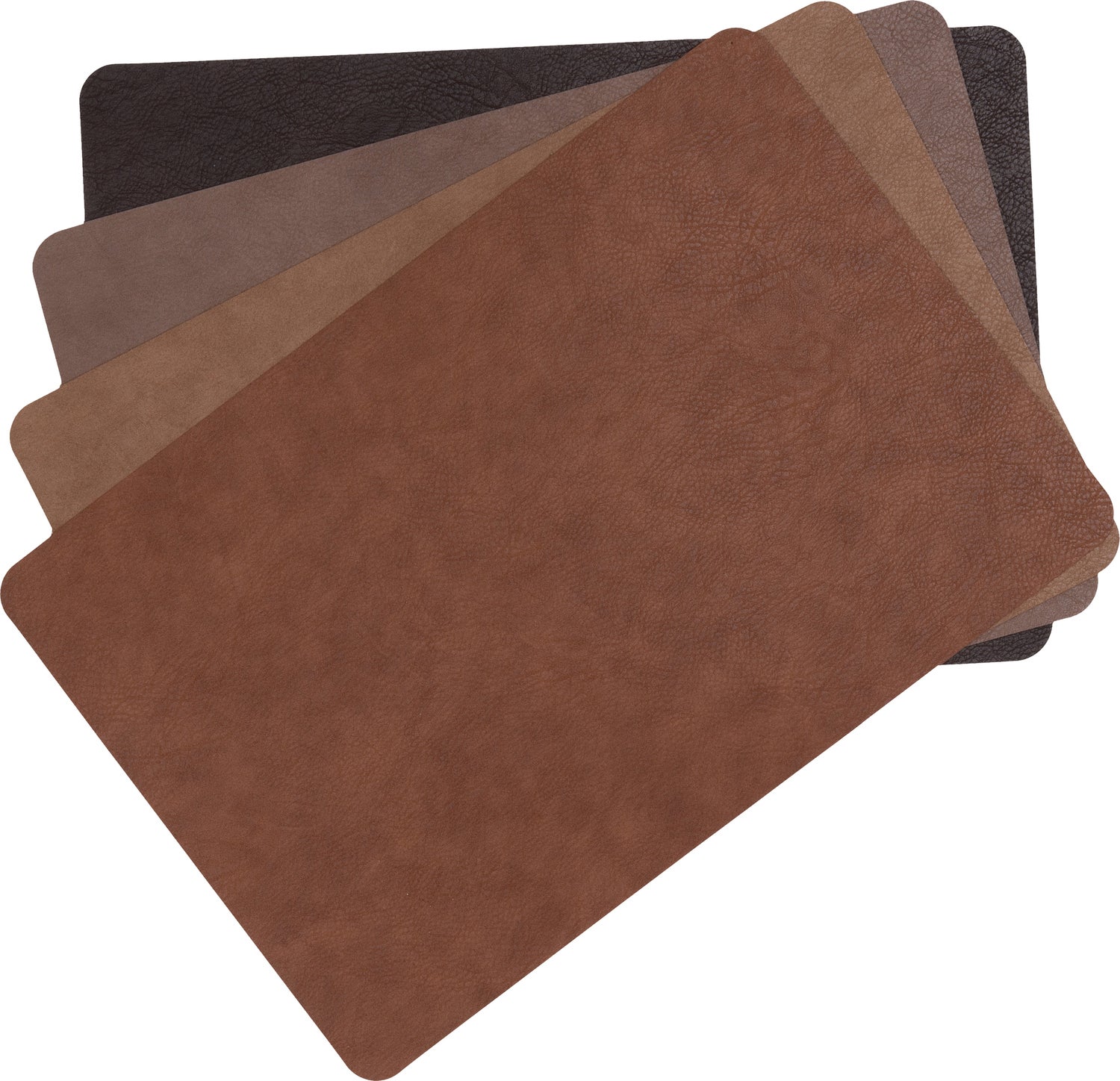 Intratuin placemat leer donkerbruin 44,5 x 30 cm