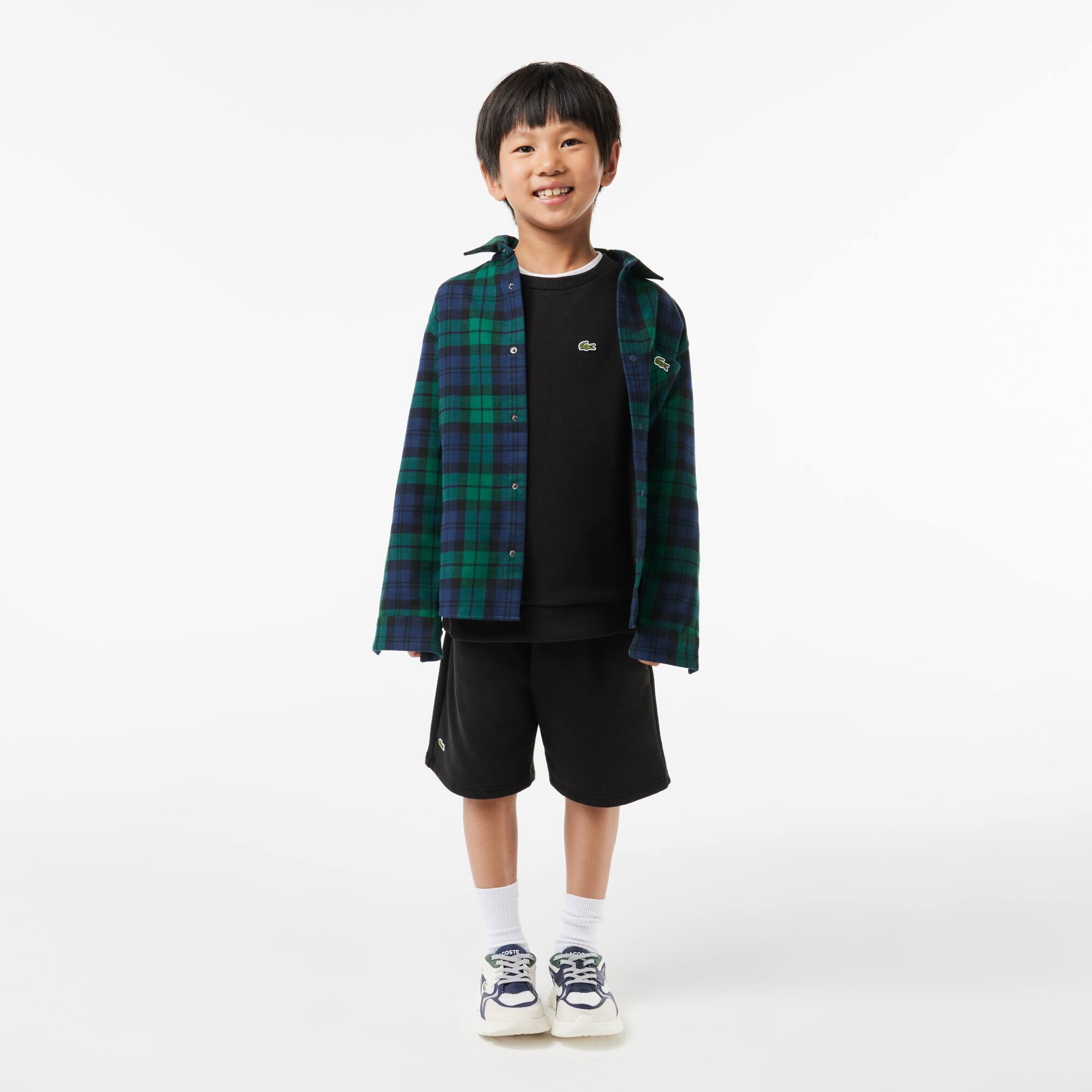 Sweatshirt enfant Lacoste en molleton de coton biologique Pullovers & Sweatshirts - Noir - Lacoste - Enfant