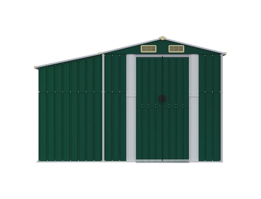 VIDAXL - Abri de jardin vert 277x192,5x179 cm acier galvanisé