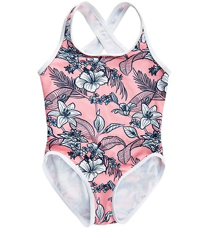 Creamie Badeanzug - Pink Zuckerguss m. Blumen