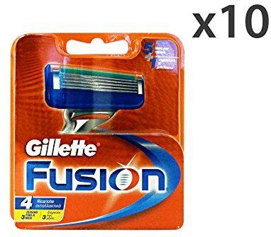 Gillette - Fusion Solo - Navulverpakking - 4 Stuks - Metaal
