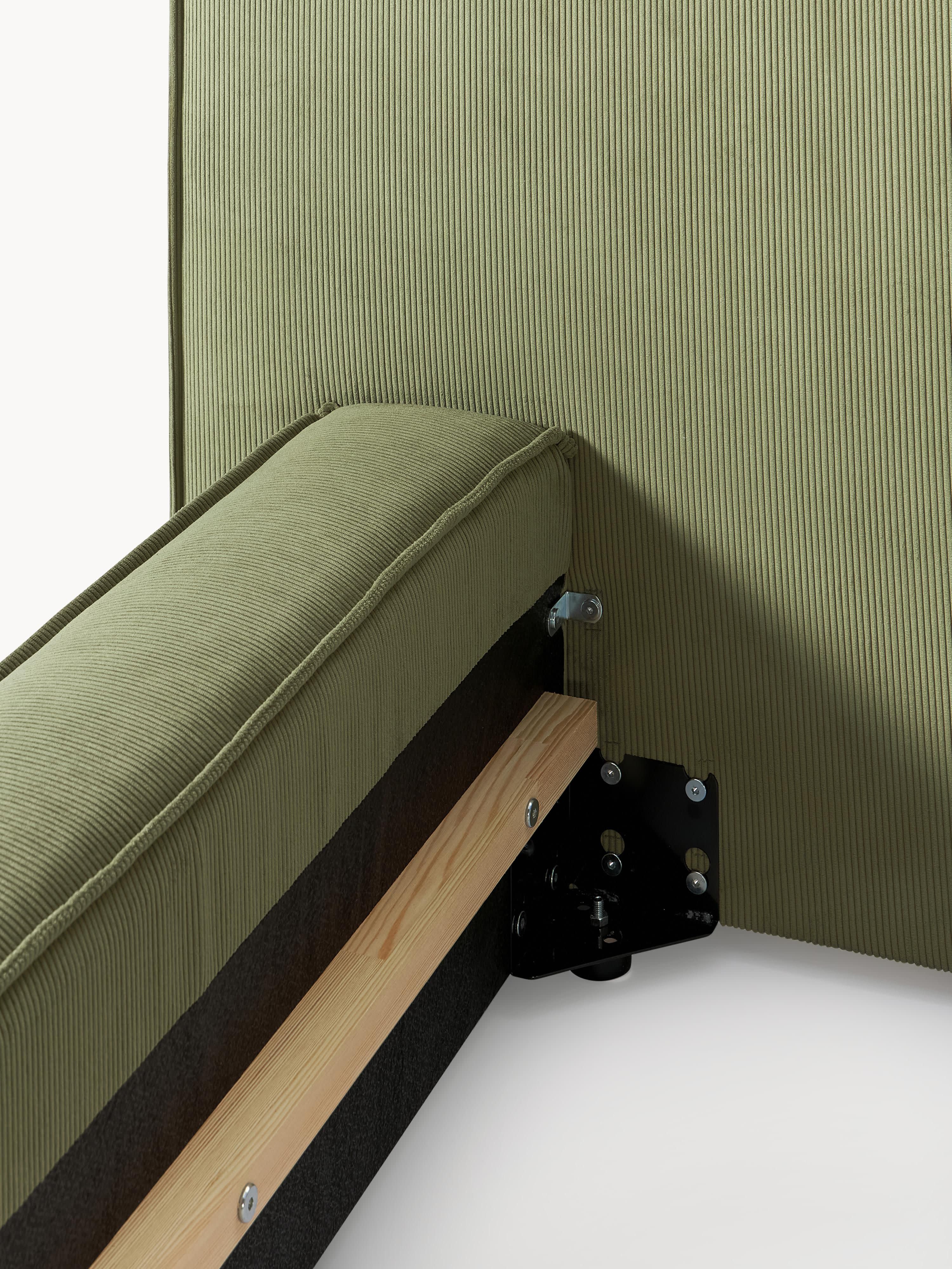 Gestoffeerd bed Lennon van corduroy