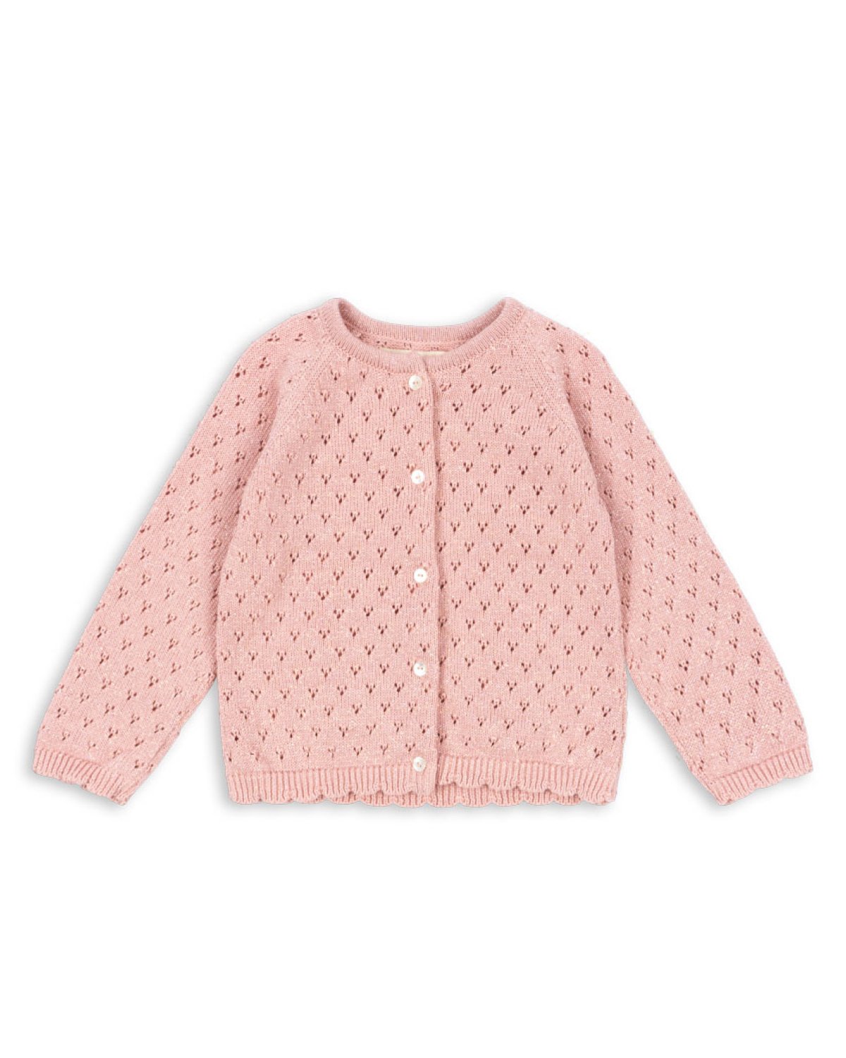 Cardigan Strikket m/ Glitter – Øko Bomull | Hannah Cardigan