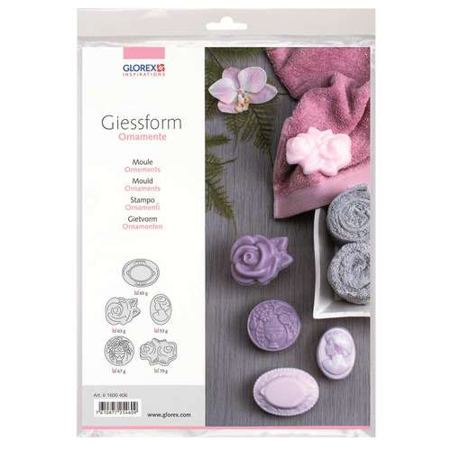 GLOREX Seifen-Gießform Ornamente