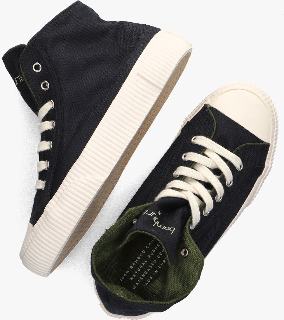 BAMBURISTA zwarte bamburista hoge sneaker ladybug corvino high