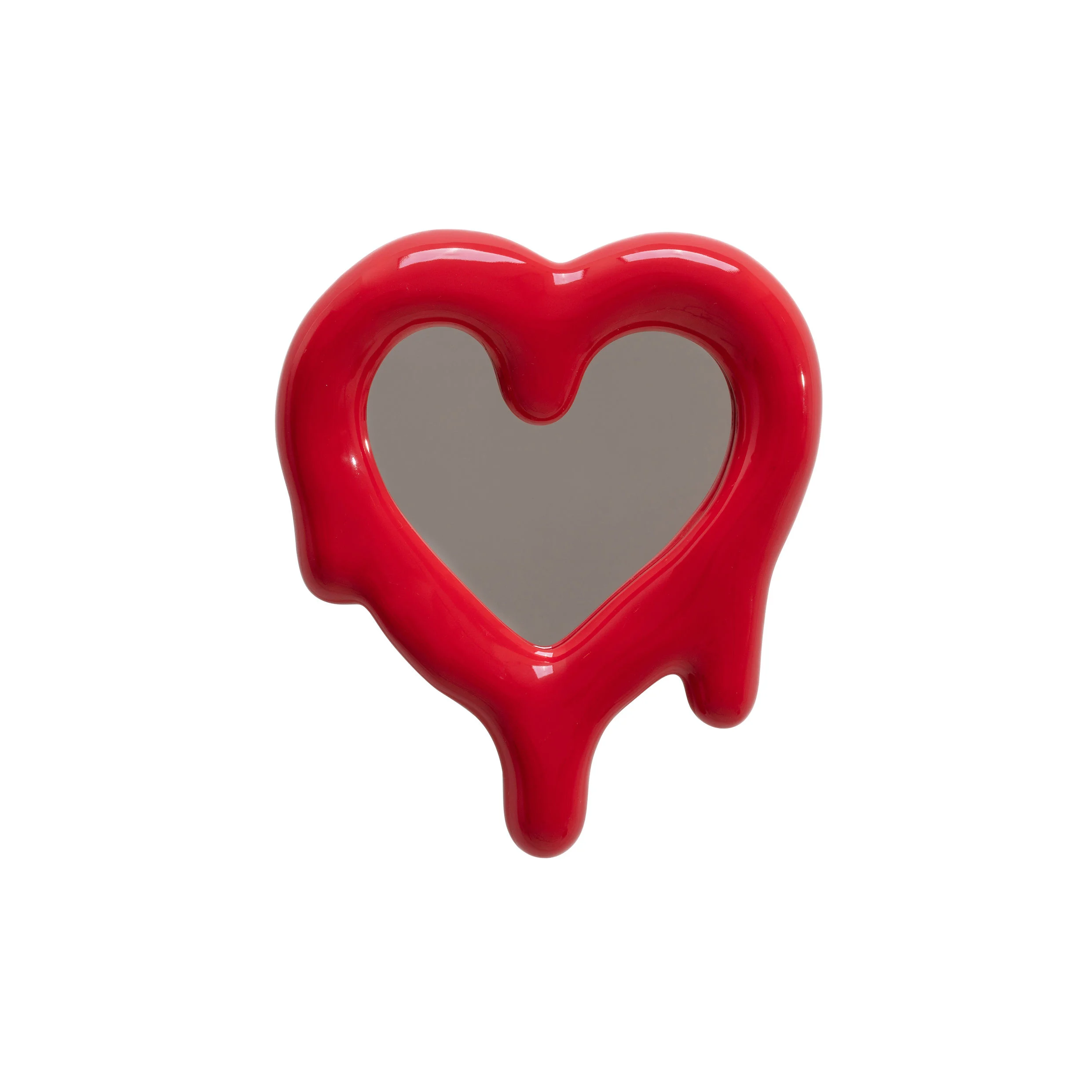 MELTED HEART - Miroir céramique | Rouge