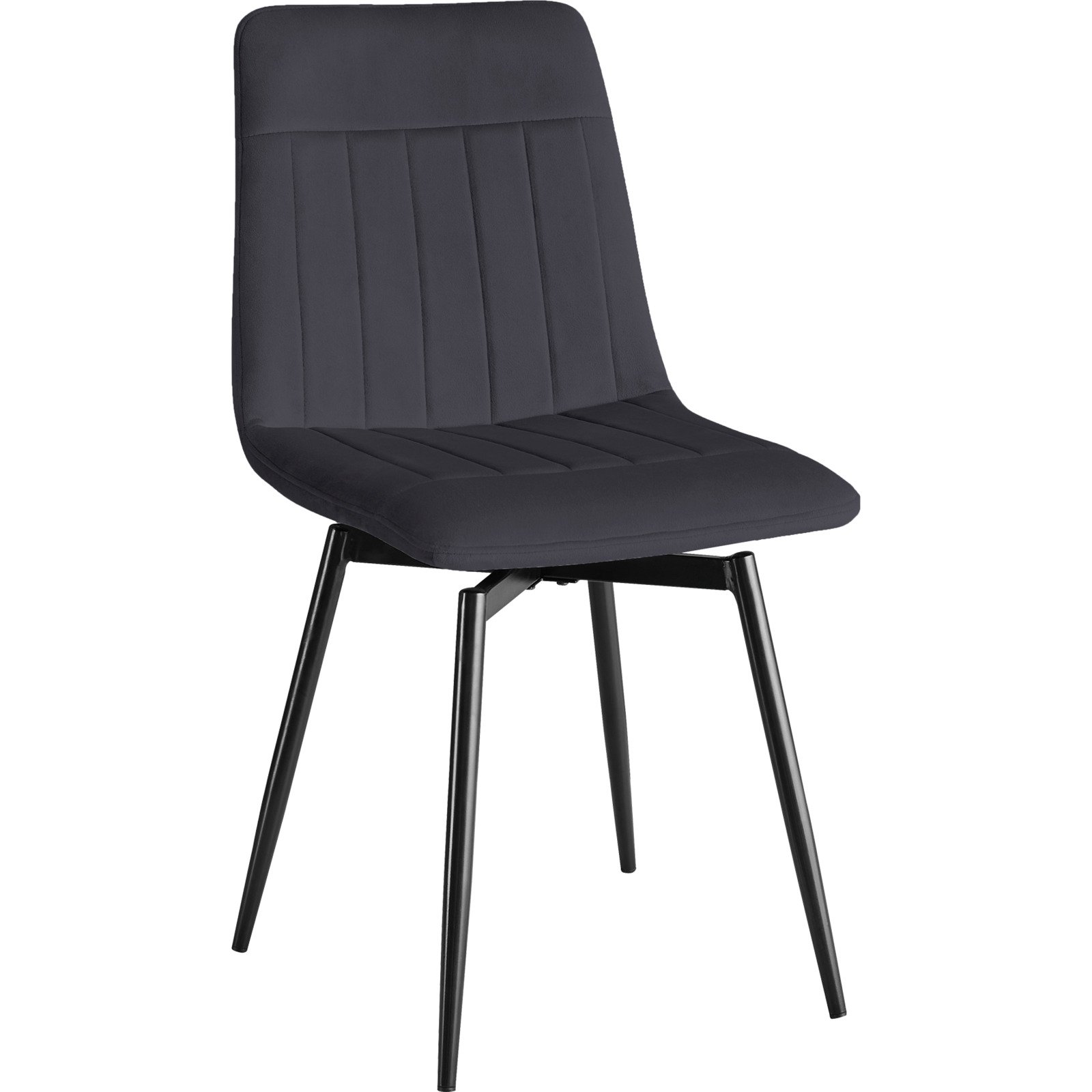 Polsterstuhl Ayra, Stoff Samt-Optik, drehbar