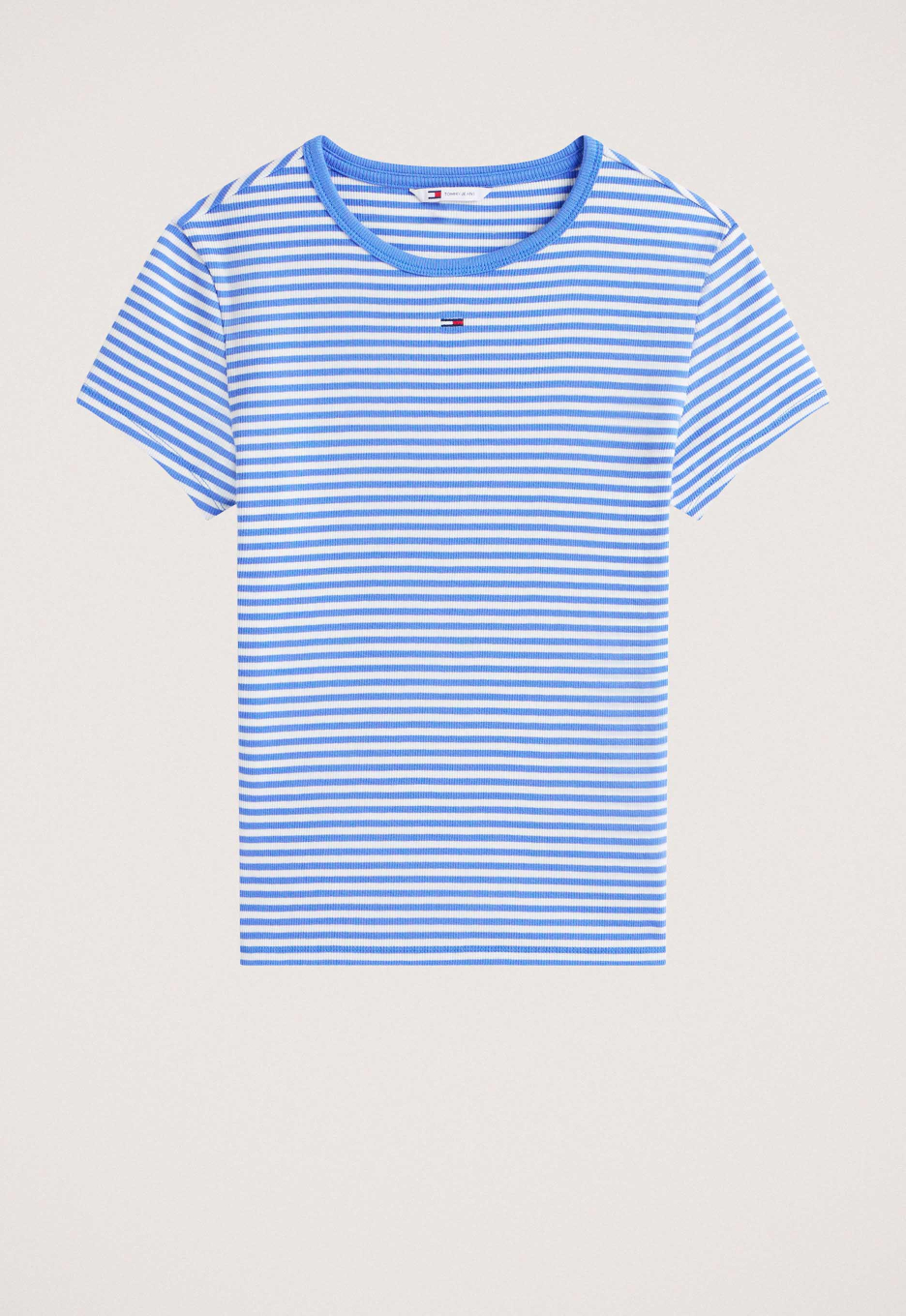 Tommy Jeans Slim Geribd T-shirt