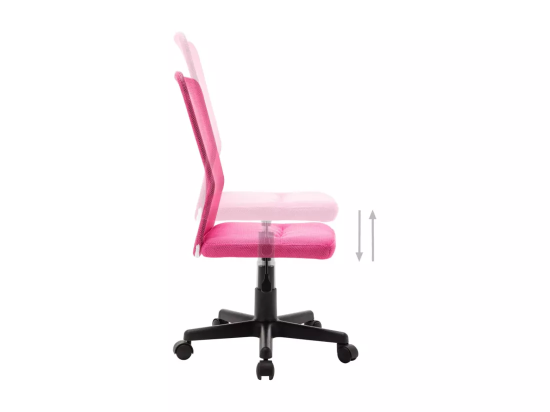 Chaise de bureau Rose 44x52x100 cm Tissu en maille