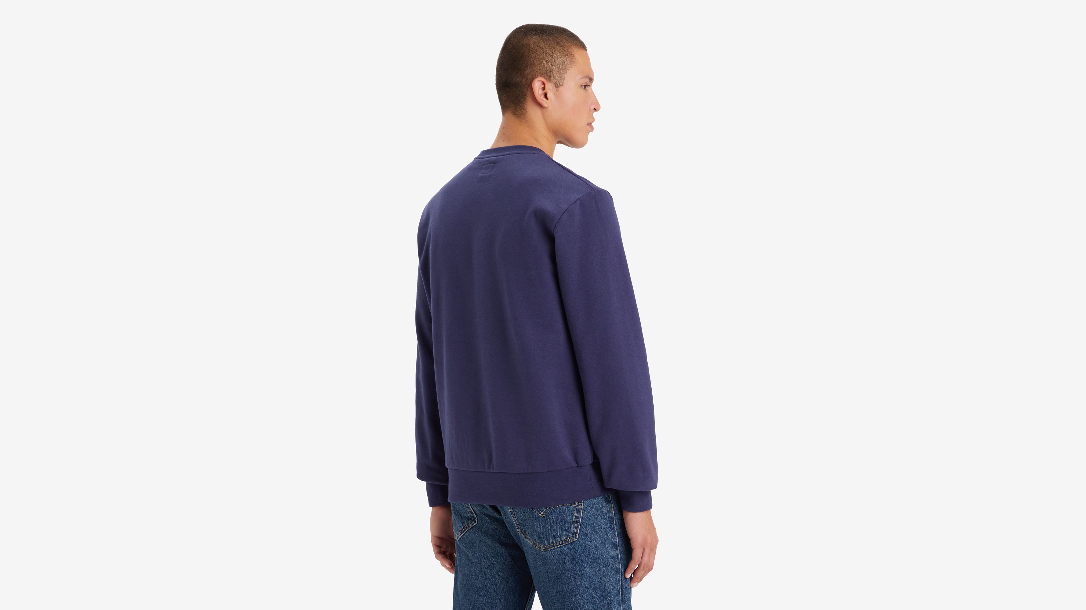 Sweat-shirt col rond graphique Standard - Heather Tone Grey Logo Crew  Naval Academy - Bleu