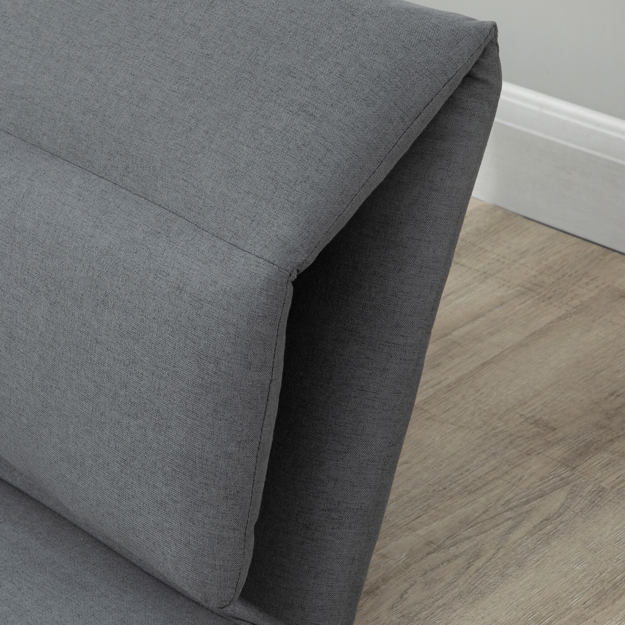 HOMCOM Bodensofa mit Liegefunktion 72L x 71B x 60H cm