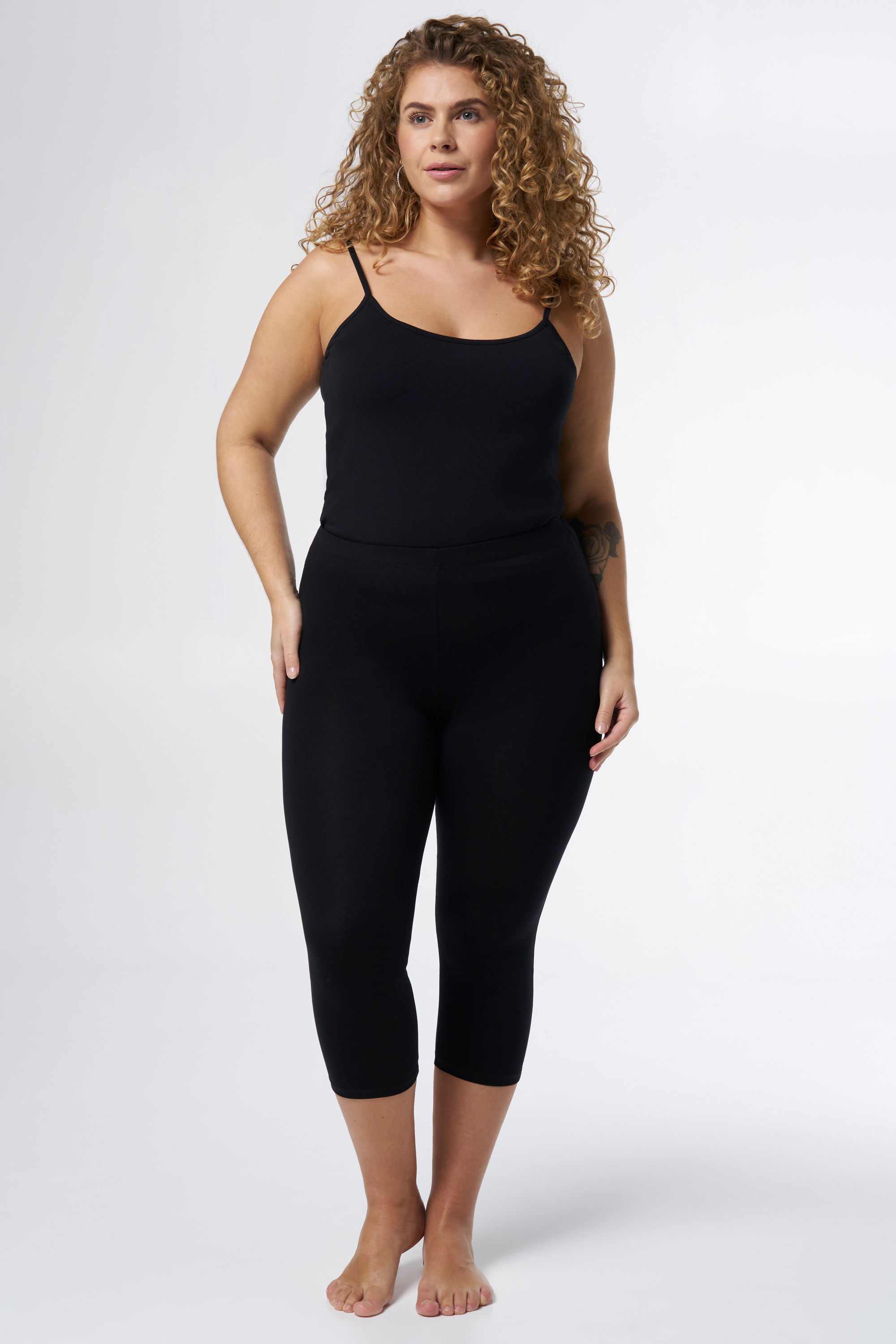 Capri legging Zwart