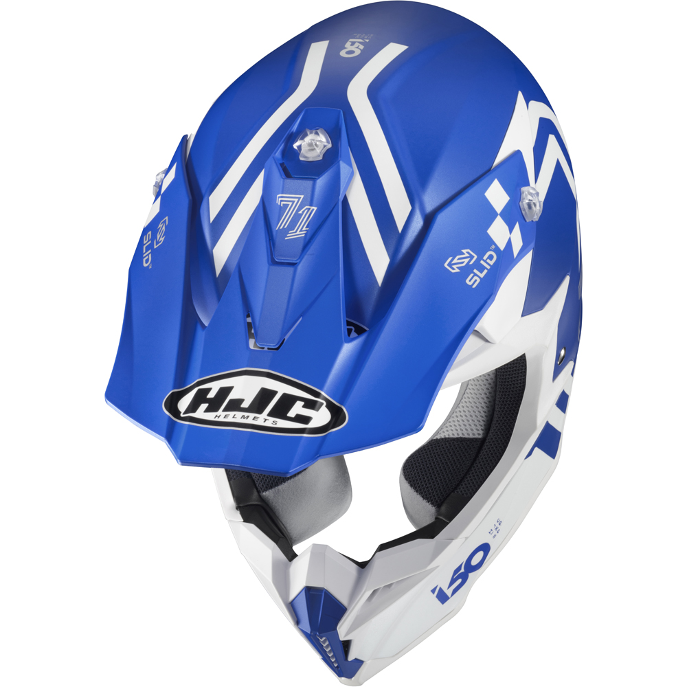 HJC - Casque i50 Hex MC2SF / Bleu / Blanc / Mat