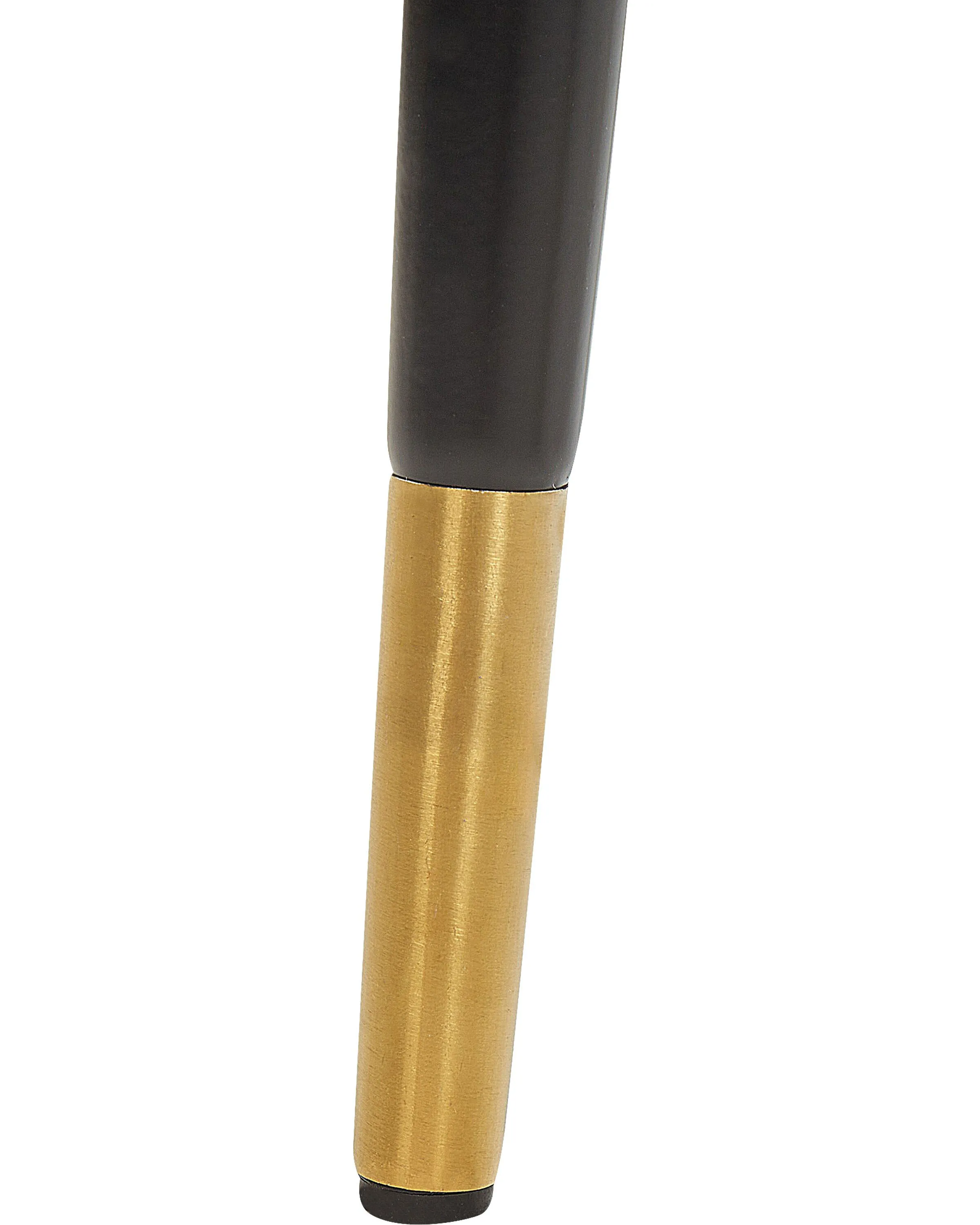Set van 2 barstoelen FALTON Fluweel Zwart/wit