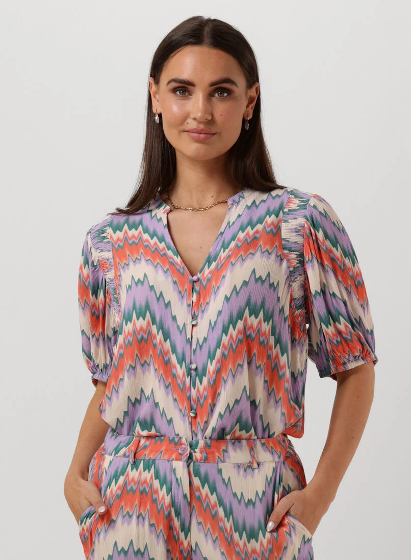 FREEBIRD paarse freebird blouse wv-aop-crinkle-vis-23-1.0