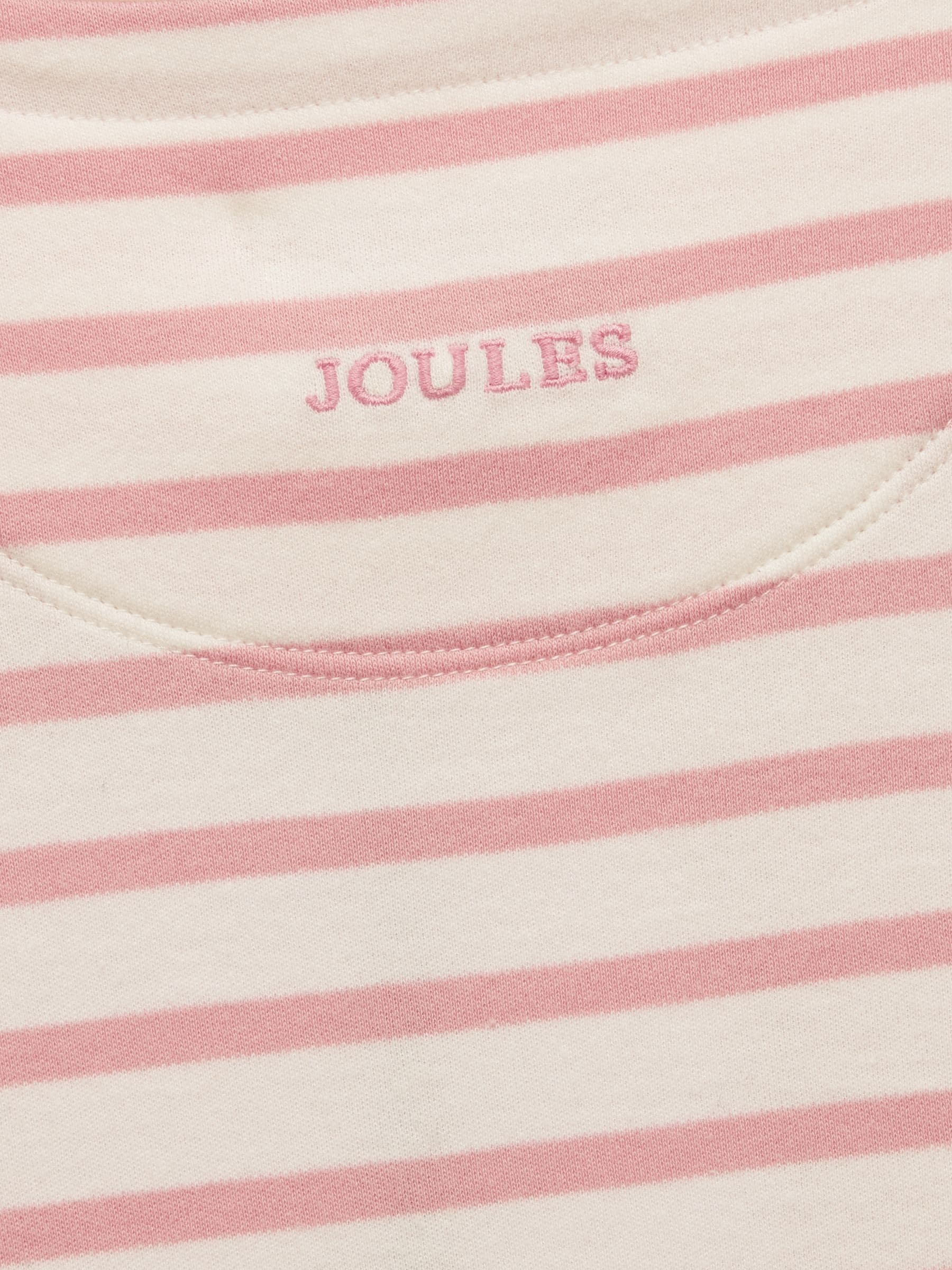 Roze crème - Joules Girls' Harbour Long Sleeve Jersey Top