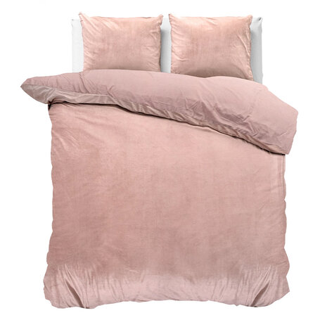 Dekbedovertrek  Velvet Uni - Roze
