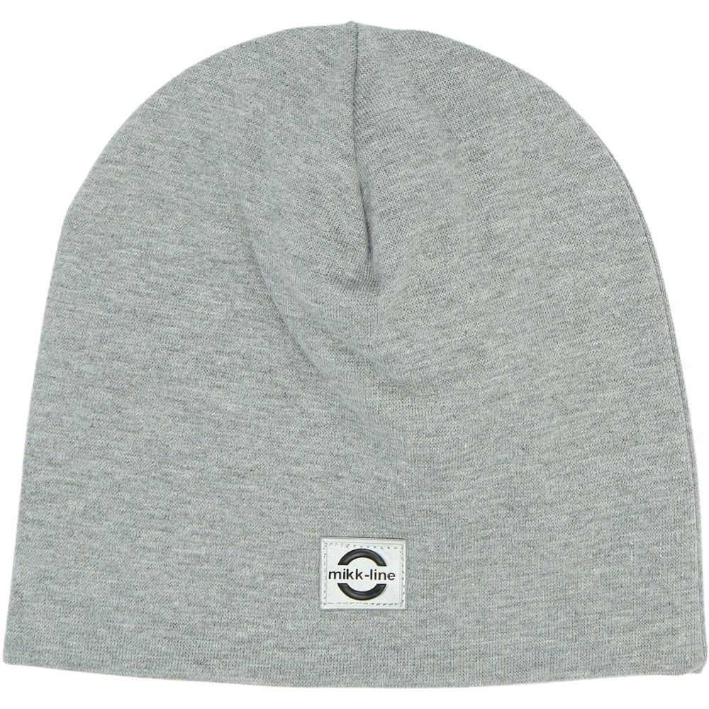 Køb Mikk-Line Light Grey Melange Bomuld Hue - Solid
