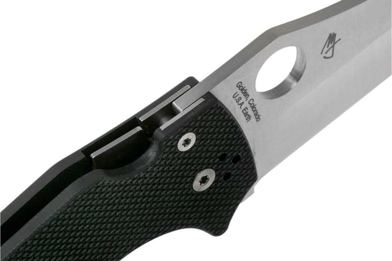 Spyderco YoJumbo C253G Black G10 zakmes, Michael Janich design