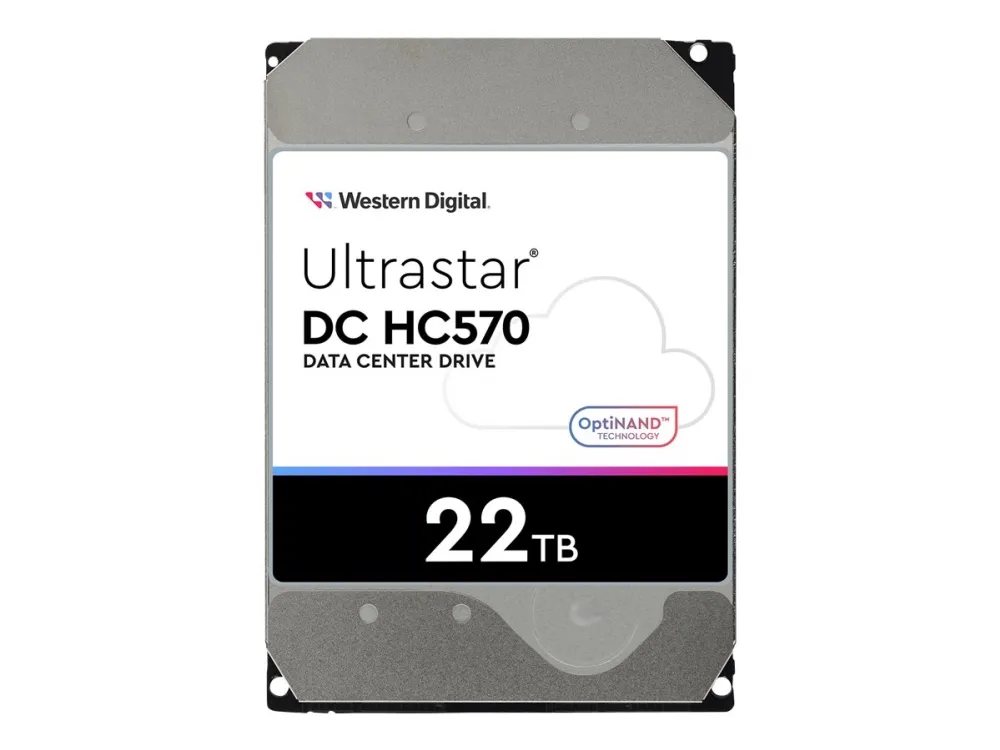 WD Ultrastar DC HC570 - Harddisk - krypteret - 22 TB - intern - 3.5