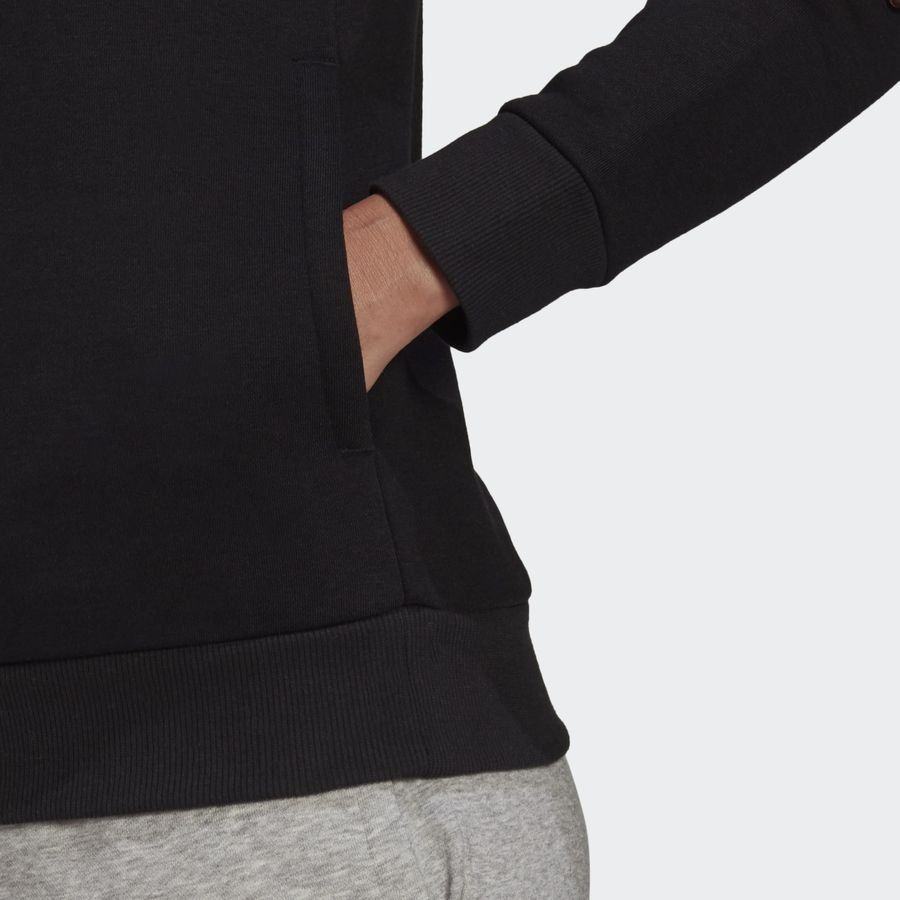 adidas Sweat à Capuche Big Logo Fleece - Noir/Blanc