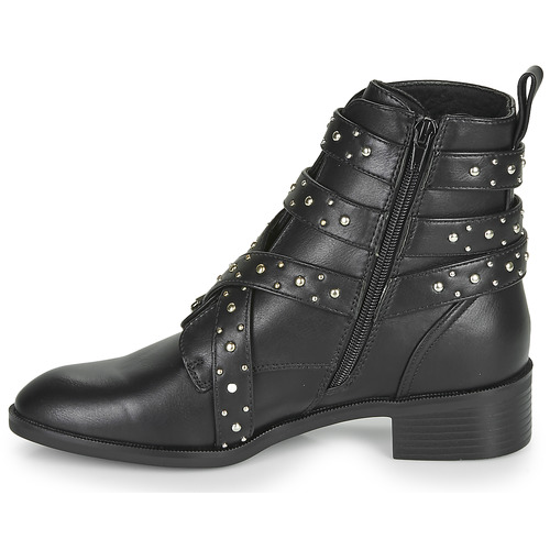 Only - BRIGHT 14 PU STUD BOOT - Noir