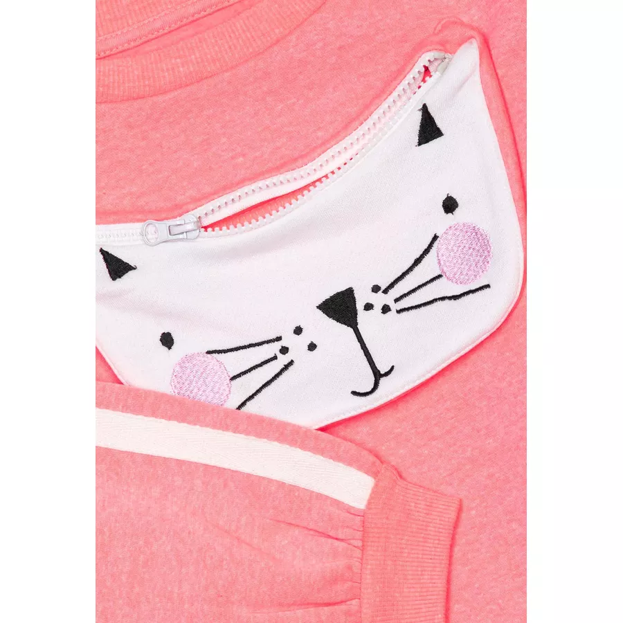 MINOTI Sweatshirt RosaCremeweiß