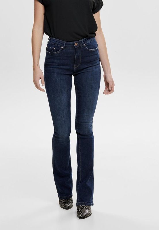 Jeans - Skinny Fit - High Waist - Knoop- en Rits Sluiting - 5-Pocket Model