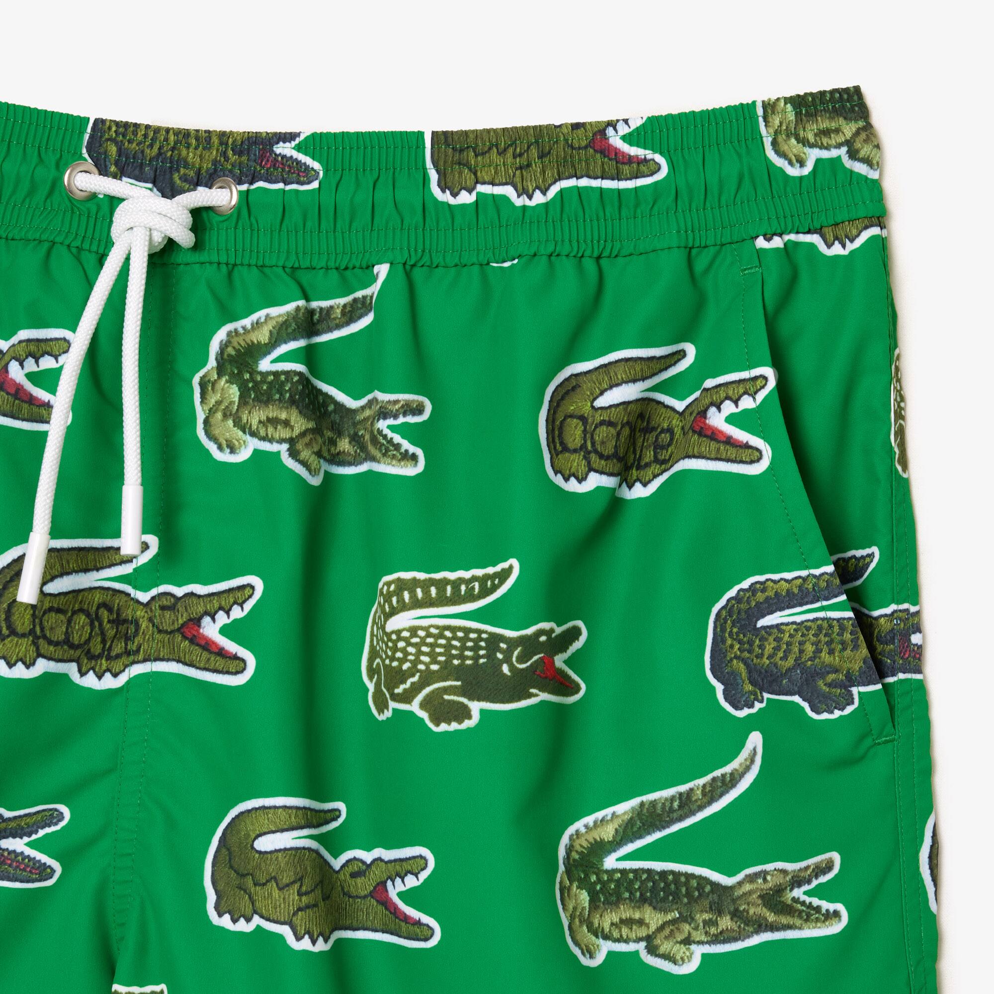 Maillot de bain imprimé crocodile Maillots de bain - Vert - Lacoste - Homme