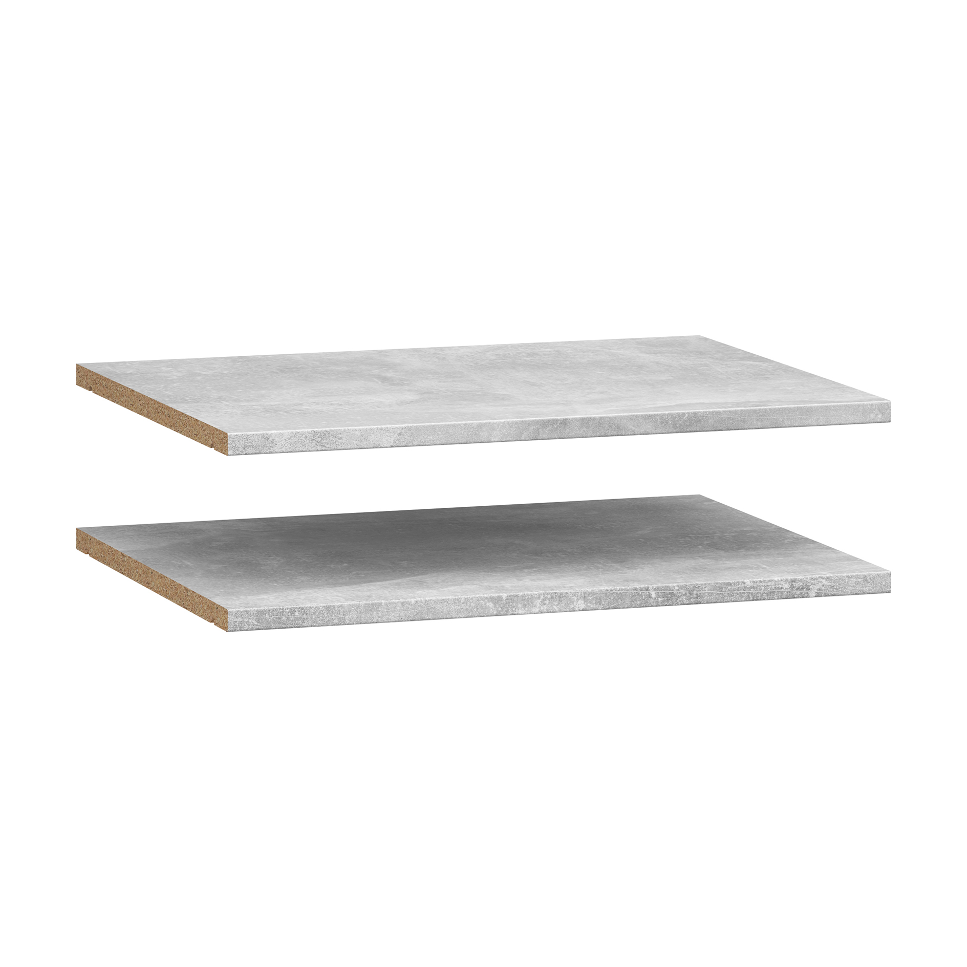 2-teiliges Einlegeboden-Set - Betonoptik - 47 cm