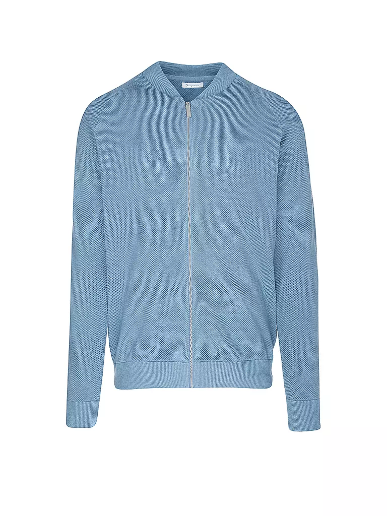 KNOWLEDGE COTTON APPAREL Strickjacke  hellblau