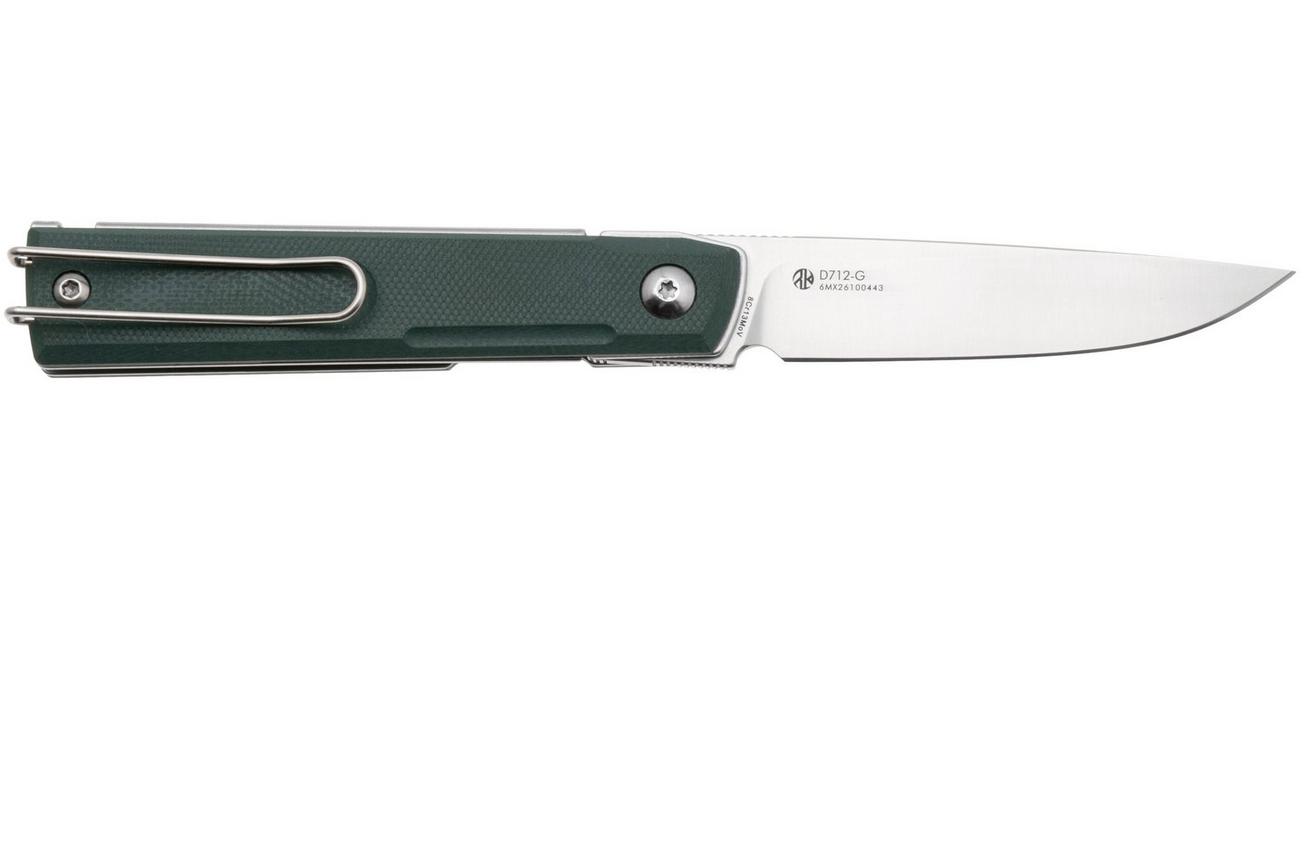 Ruike D712-G Satin 8Cr13MoV, Green G10, zakmes