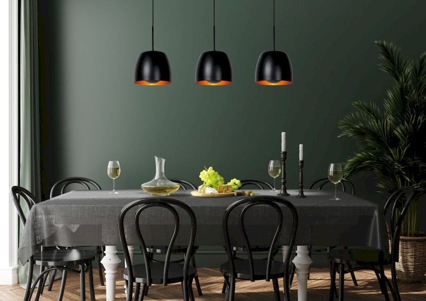 Lucide   Nolan Zwart Hanglamp