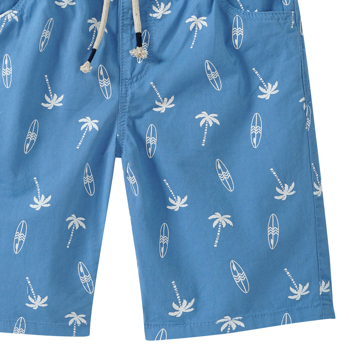 Famy Jungen Shorts mit Tunnelzug hellblau
