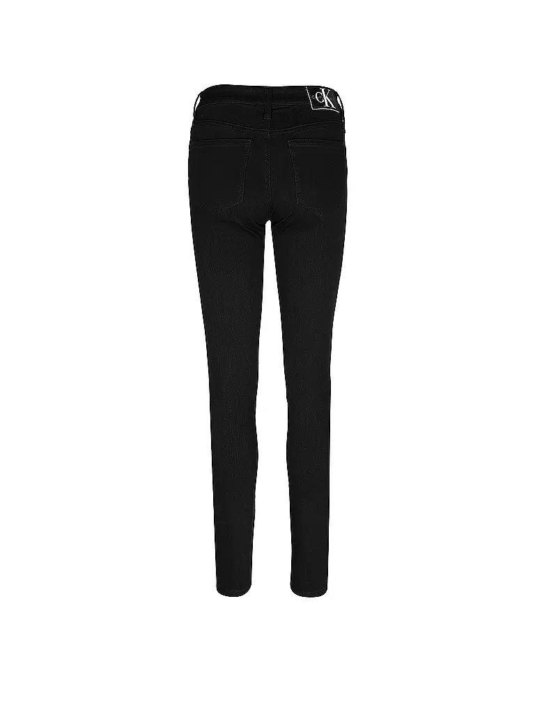 CALVIN KLEIN JEANS Jeans Skinny Fit schwarz