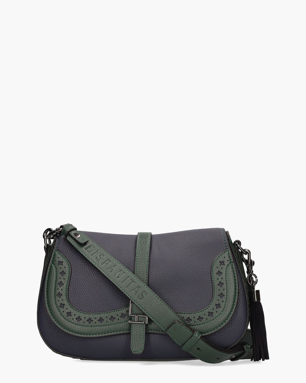 Hispanitas BI243536 Donkerblauw/Groen Tas