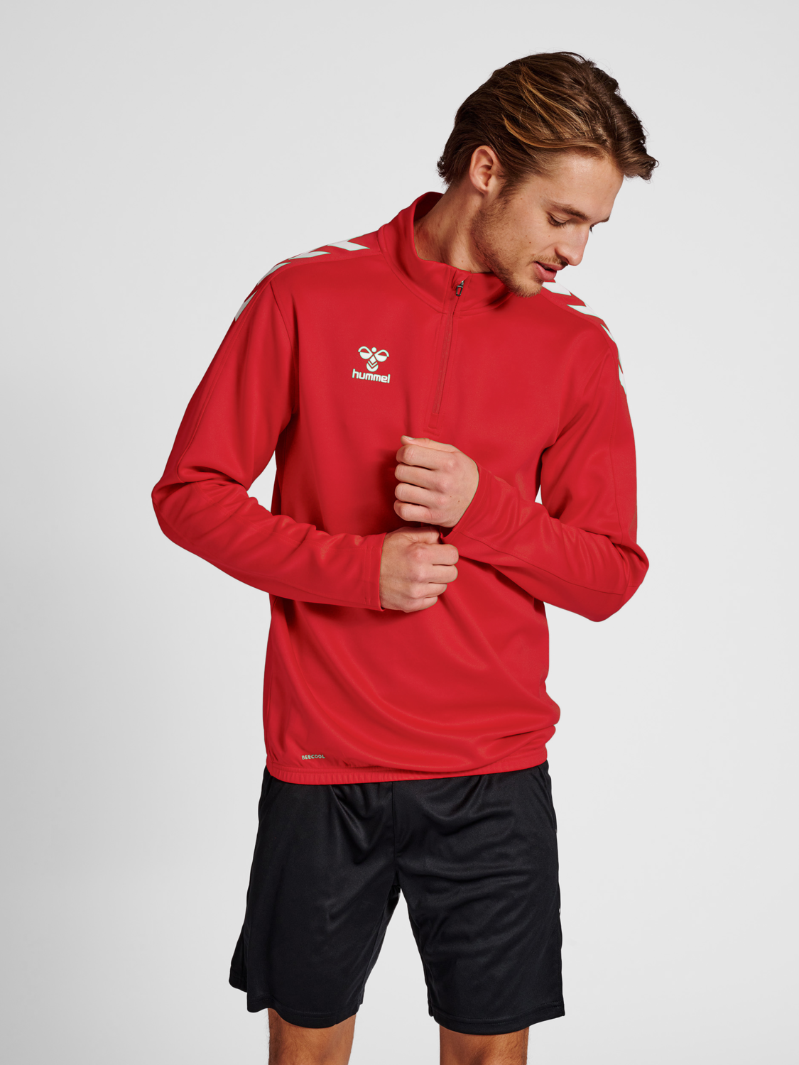hmlCORE XK HALF ZIP POLY SWEAT